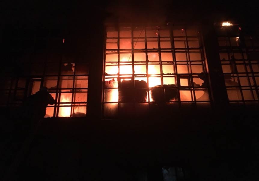 В Кинешме горела текстильная фабрика (ФОТО)