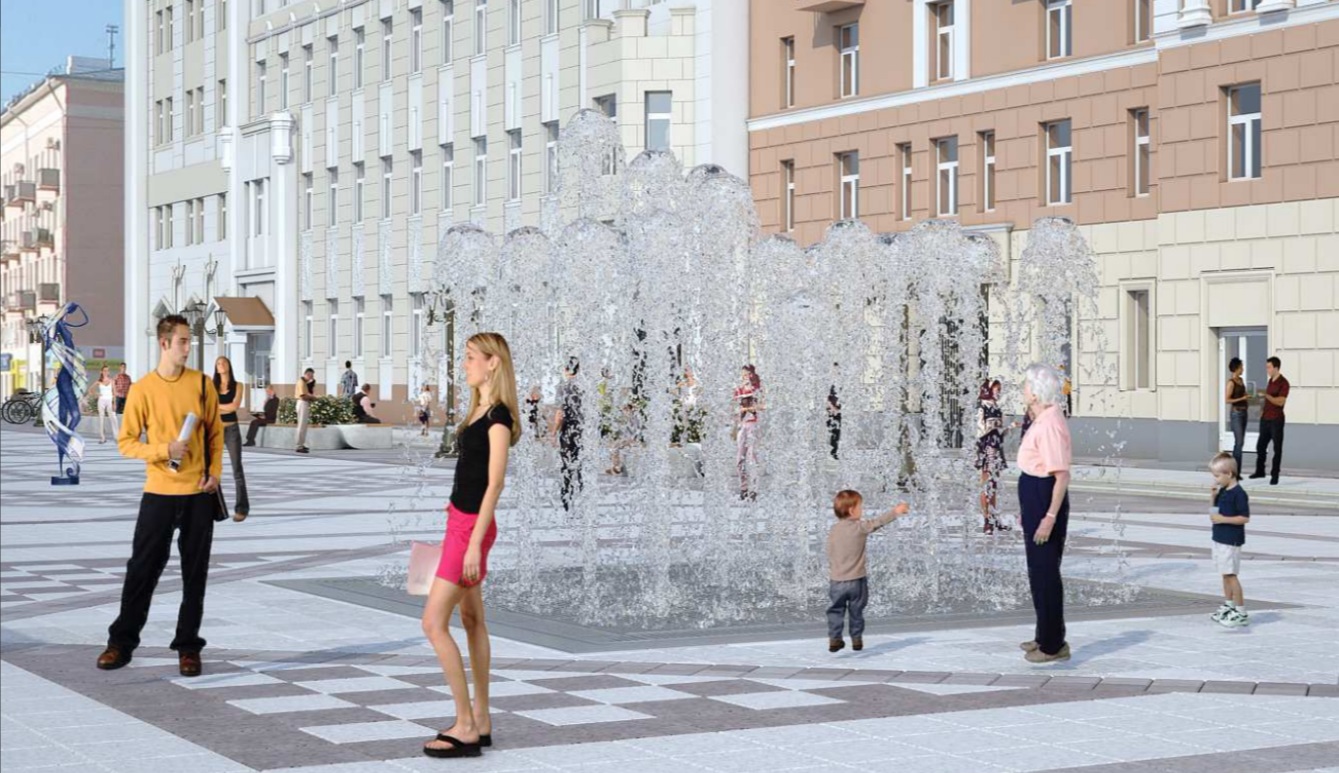 Иваново фонтан пл Ленина