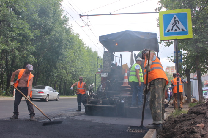 Информация о текущем ремонте дорожного полотна в Иванове 30 августа