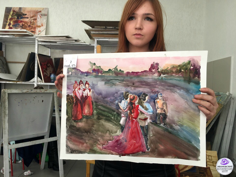 Ивановцы сделали рисунки на тему быта народов России (ФОТО)