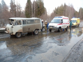 Два человека пострадали при опрокидывании «УАЗа» на трассе Кинешма – Юрьевец