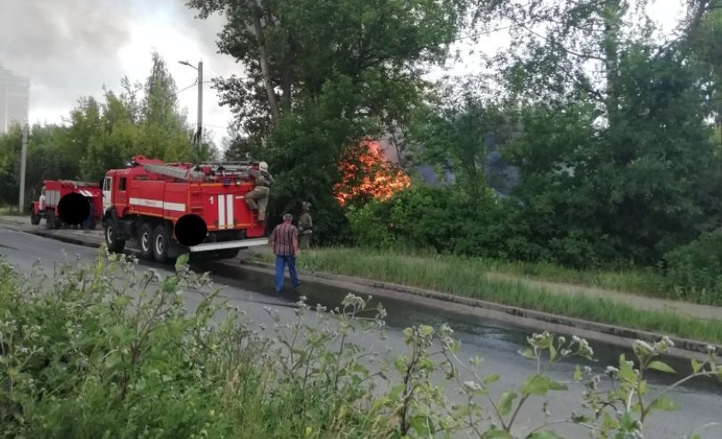 На Сортировке в Иванове снова пожар (ВИДЕО)