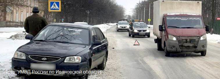 На Рабочем поселке в Иванове на пешеходном переходе сбили женщину (ВИДЕО)