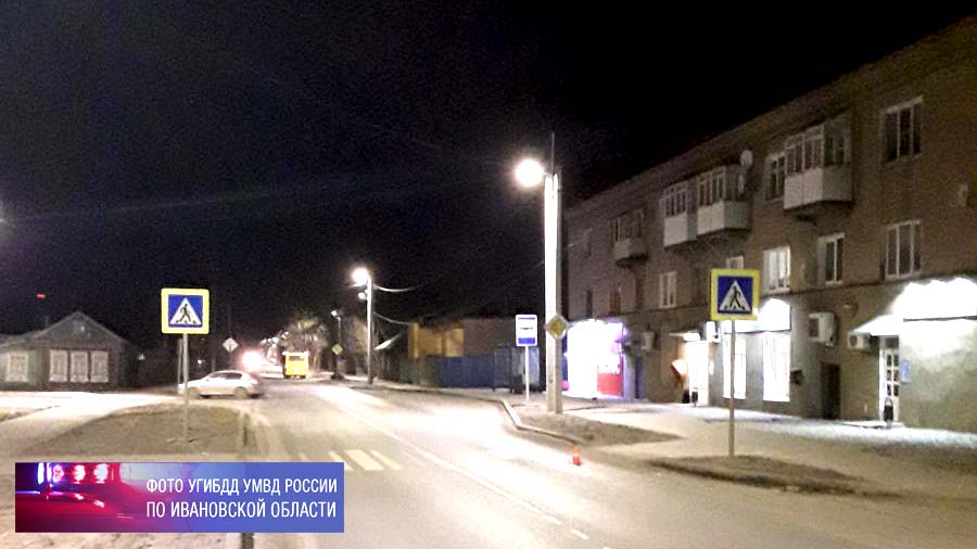 В Иванове водитель иномарки на переходе сбил девушку и скрылся с места ДТП