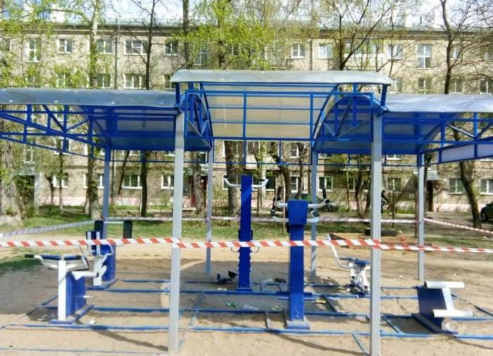 В центре Иванова демонтированы тренажеры на уличных спортплощадках