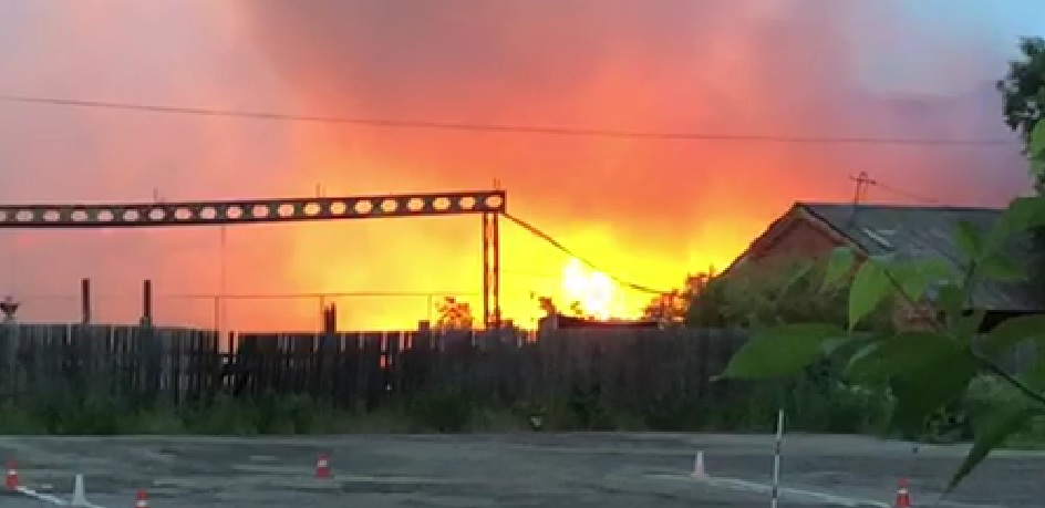 Крупный пожар в Шуйском районе
