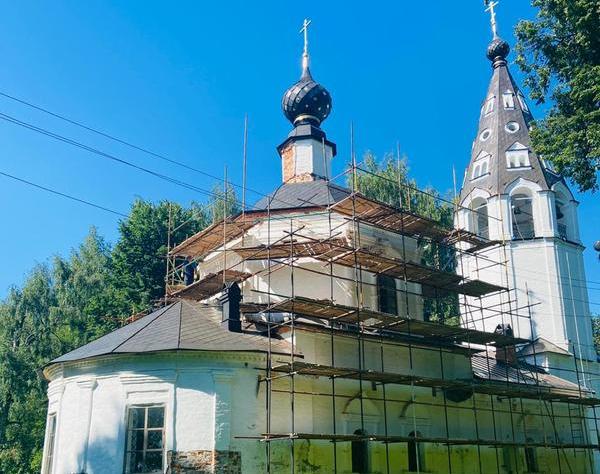 В Плёсе начался новый этап реставрации Успенского храма