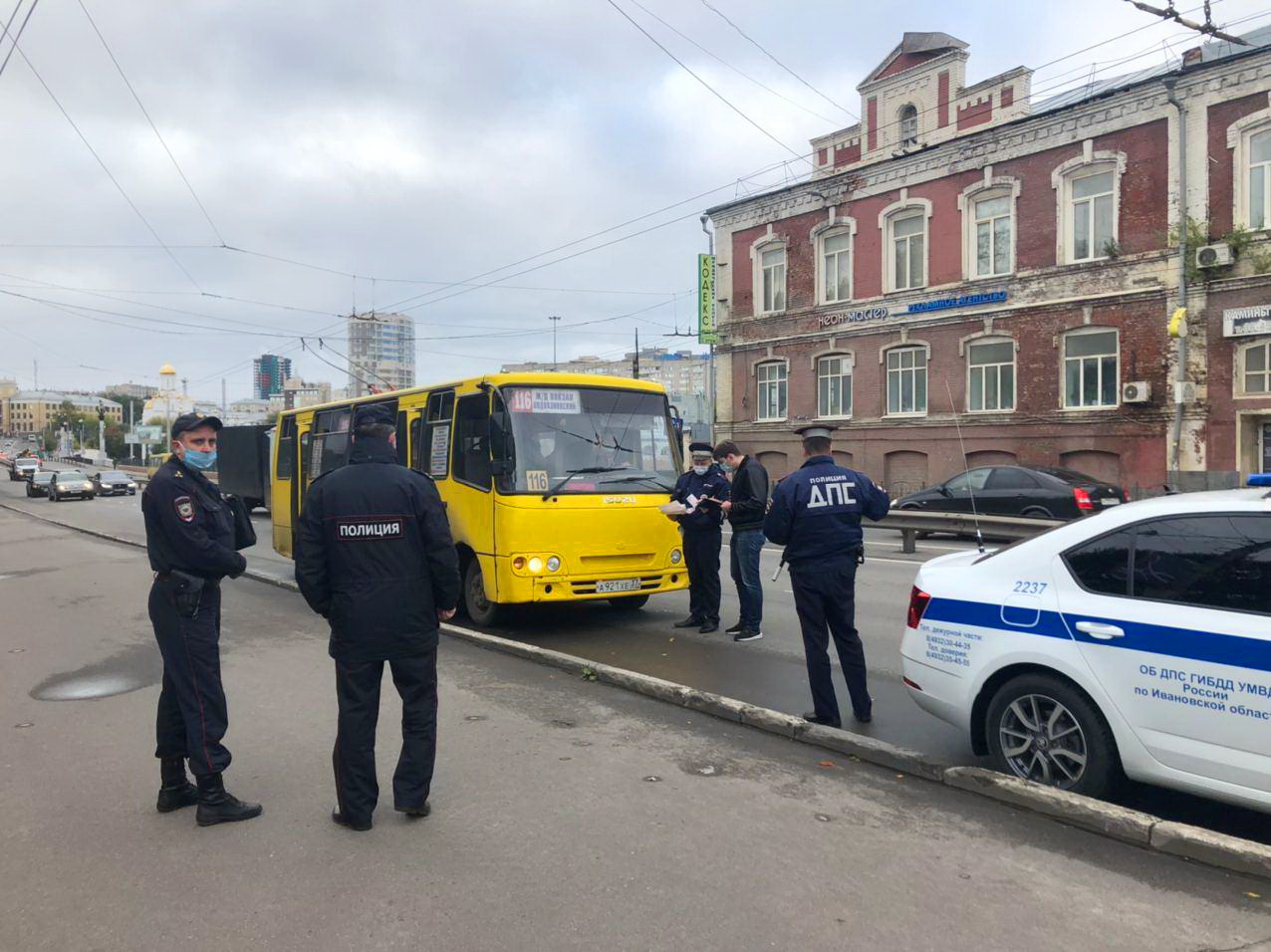 В Иванове продолжаются проверки соблюдения масочного режима в общественном транспорте. Итоги очередного рейда