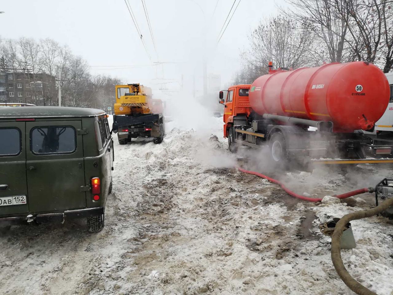 В Иванове устранили прорыв на сетях теплоснабжения