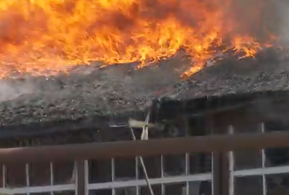 Крупный пожар произошел в Тейкове (видео)