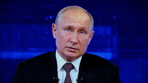 Телеканал «Россия 1» начал трансляцию "Прямой линии с Владимиром Путиным"