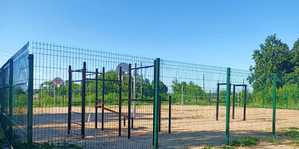 В селе Аньково Ильинского района появилась новая спортивная площадка