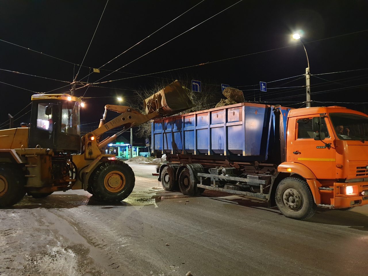 За ночь с улиц Иванова вывезли 664 кубометра снега