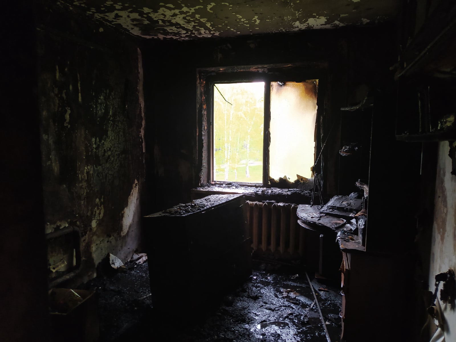 При пожаре в Вичугском районе погибла женщина