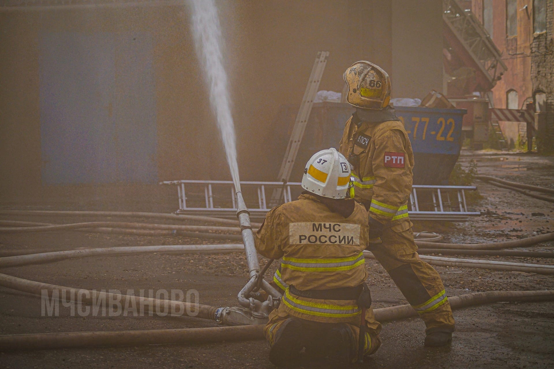 В Иванове в результате пожара пострадал текстильный цех