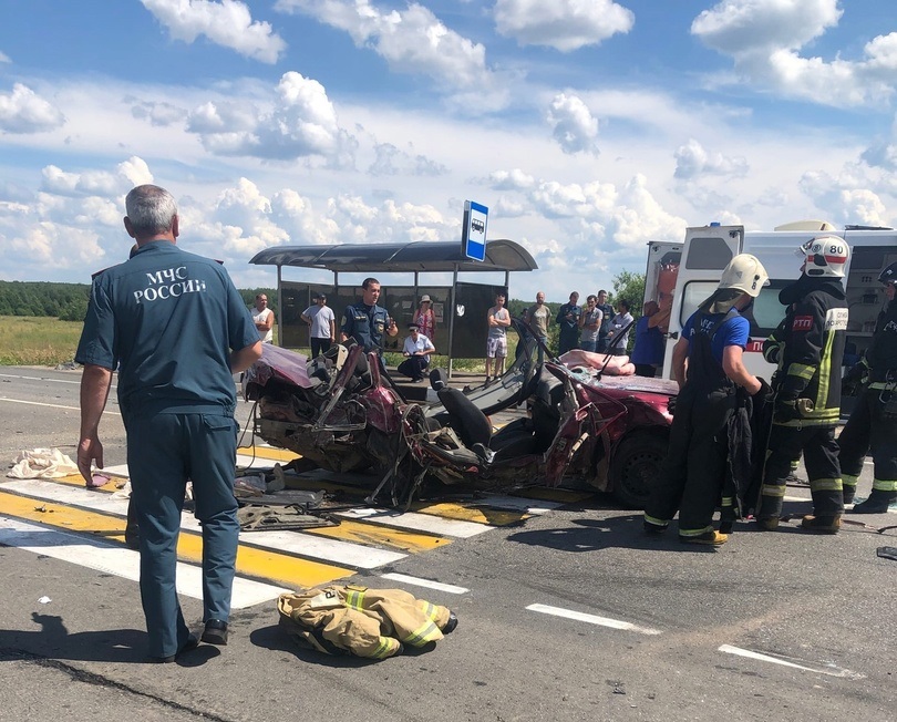 На трассе Иваново - Приволжск произошла авария с участием маршрутки
