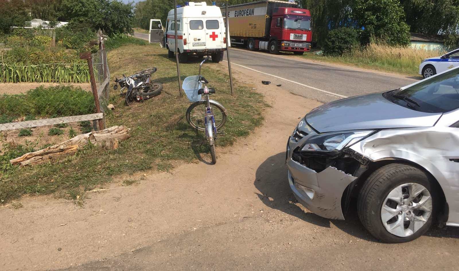 Водитель иномарки в Ивановской области сбил девятиклассника на мопеде