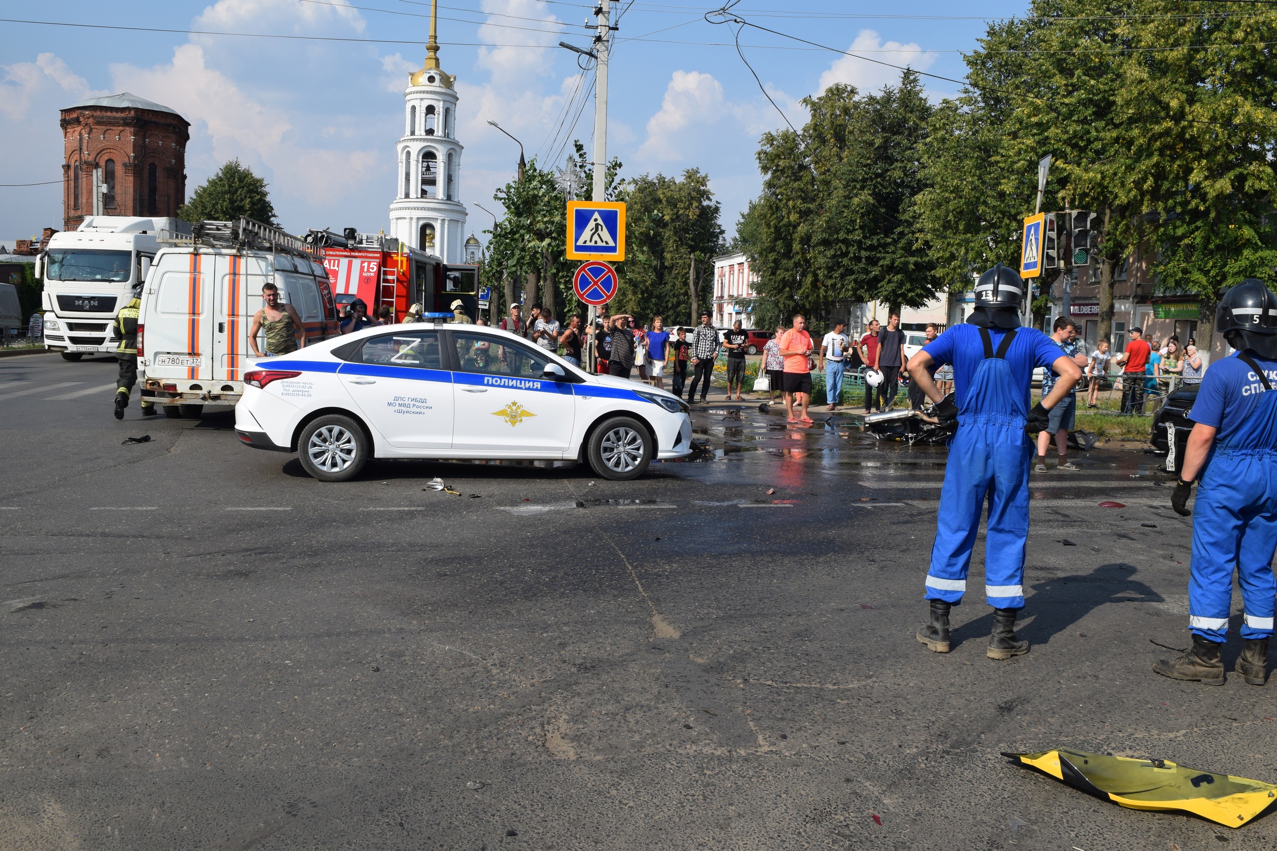 Тройное ДТП в Шуе спровоцировало пробки