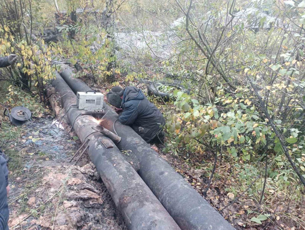 В Ивановском районе устраняют аварию на теплотрассе