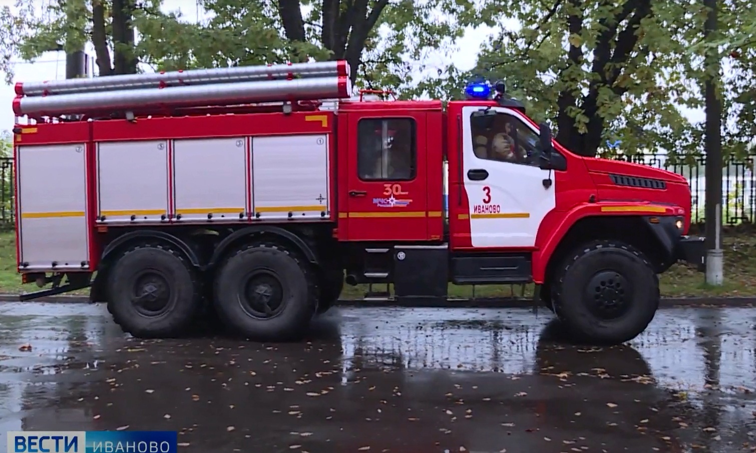 В Тейкове сгорел автомобиль