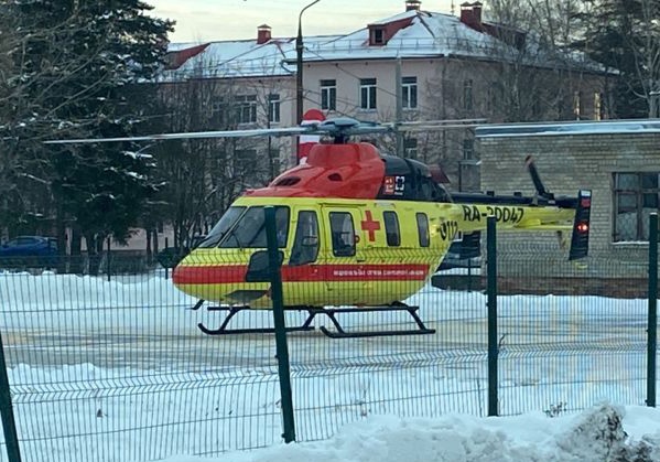 Жителя Ивановской области доставили на вертолете в ожоговый центр