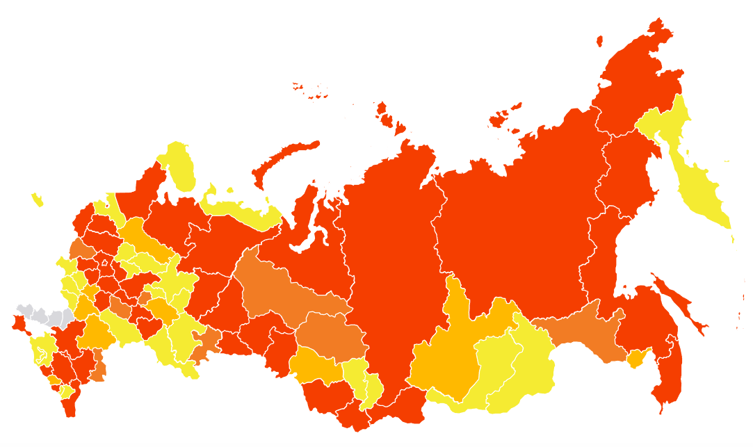 Карта распространения коронавируса по россии статистика