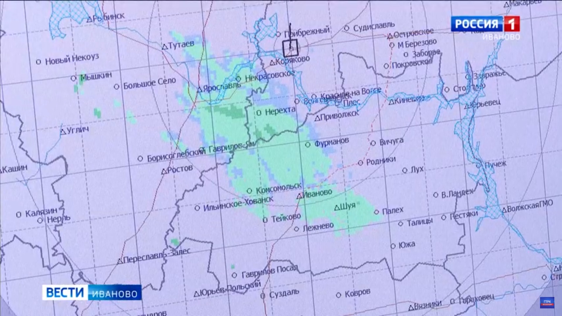 Карта погоды в ивановской области