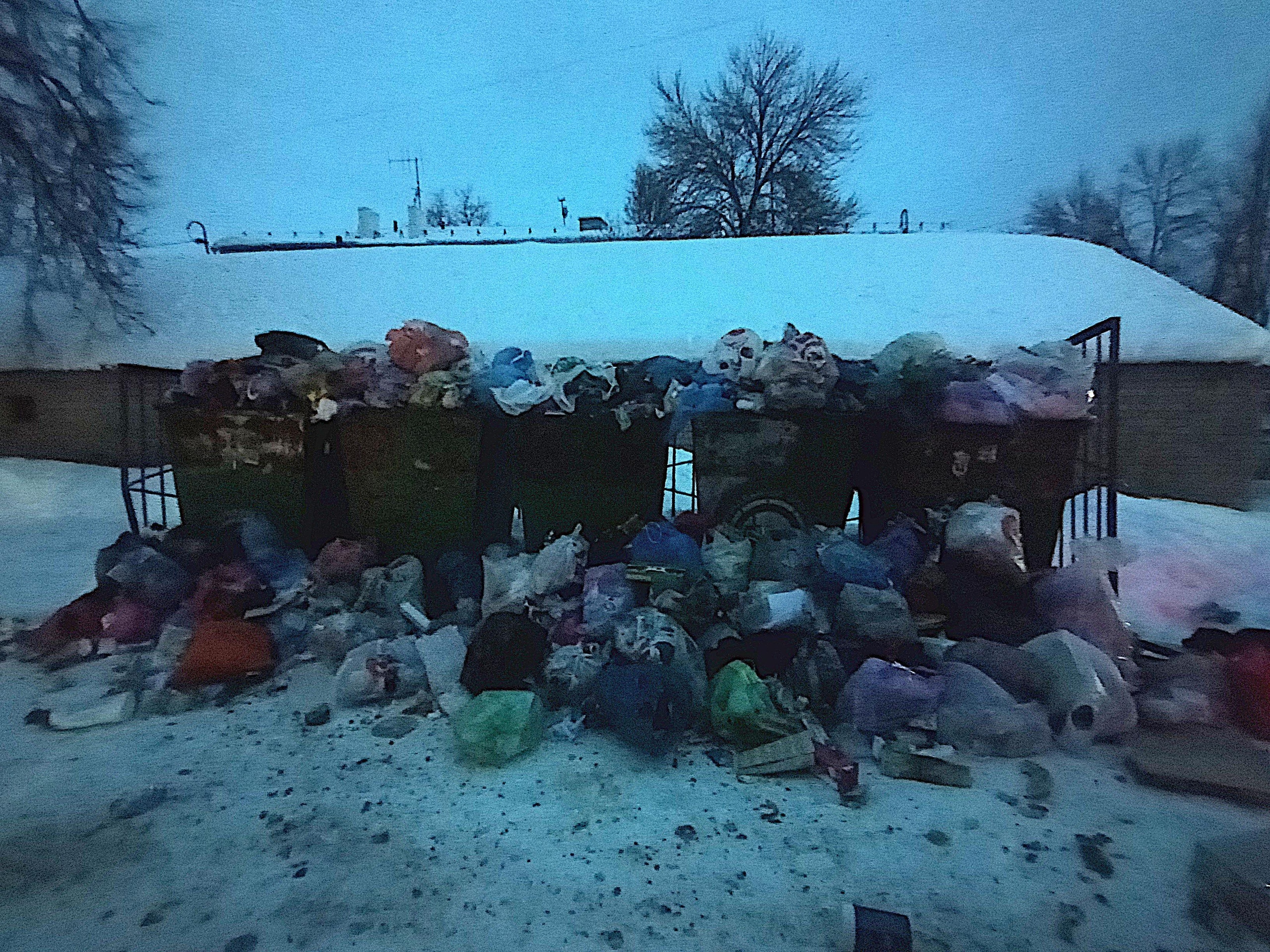 В Кохме график вывоза мусора оказался сорван из-за морозов
