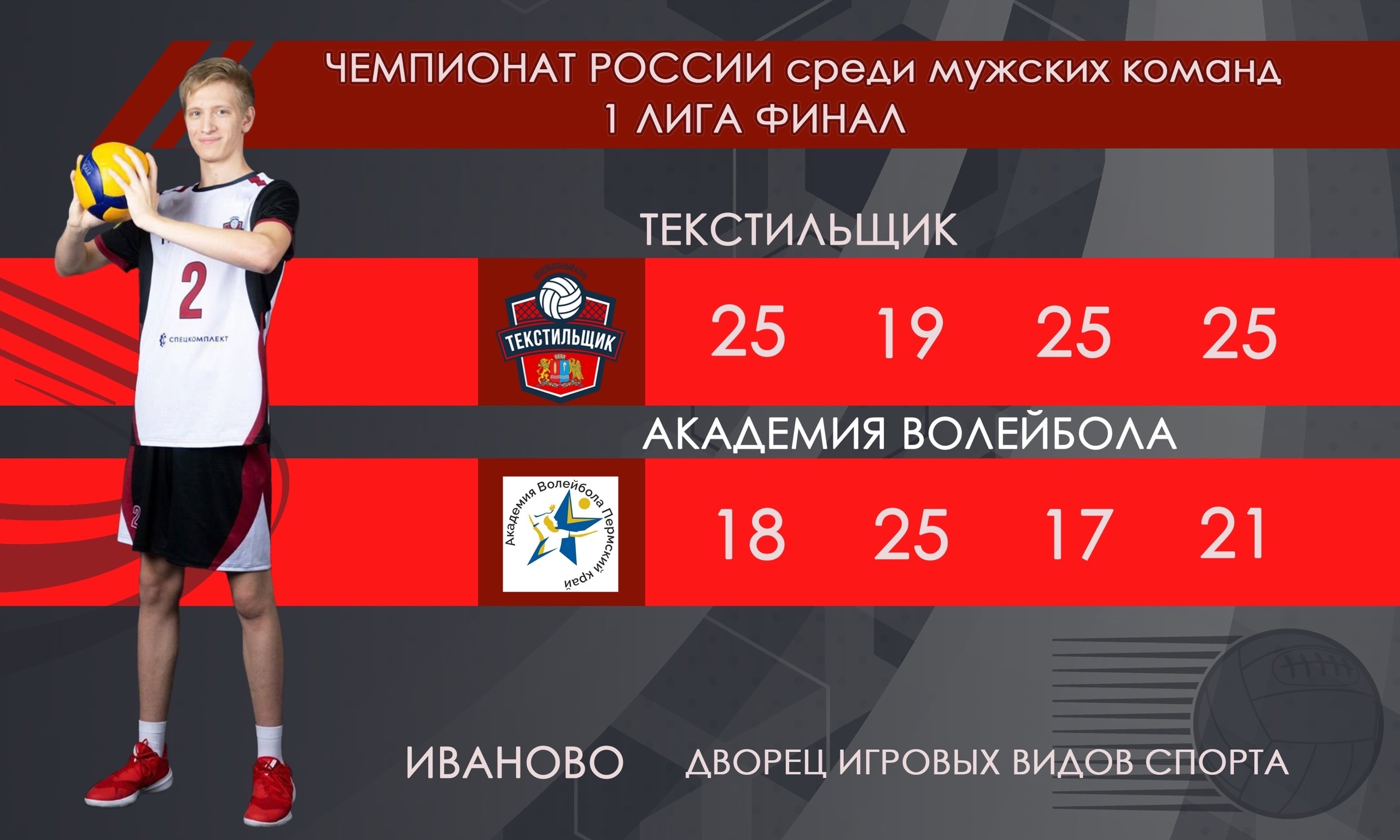 В Иванове стартовал финал Чемпионата России по волейболу среди мужских  команд