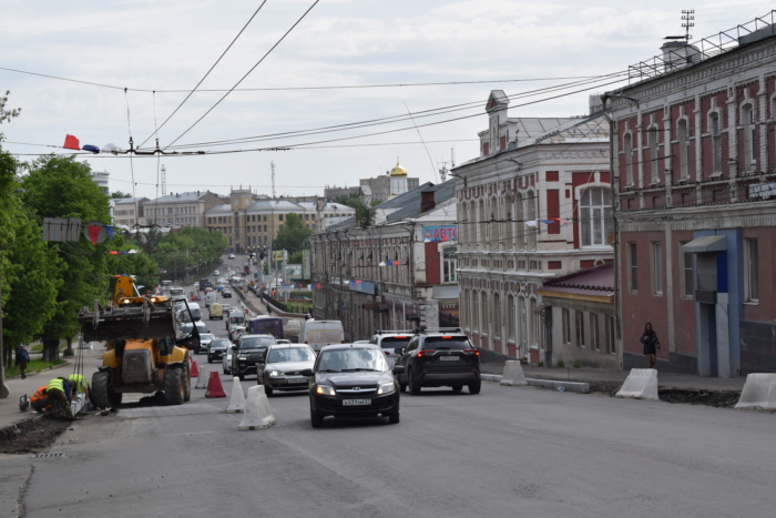 На проспекте Ленина в Иванове появятся выделенные полосы для общественного транспорта