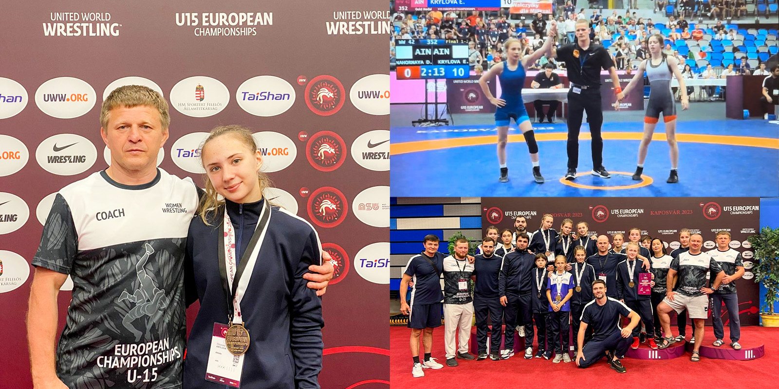 Ивановская спортсменка впервые стала победительницей Первенства Европы по вольной борьбе