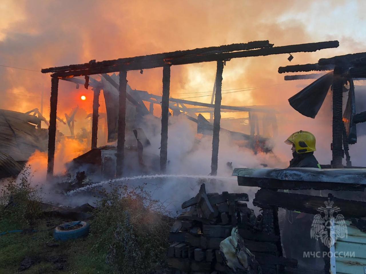 При пожаре в частном доме в Иванове погибла женщина