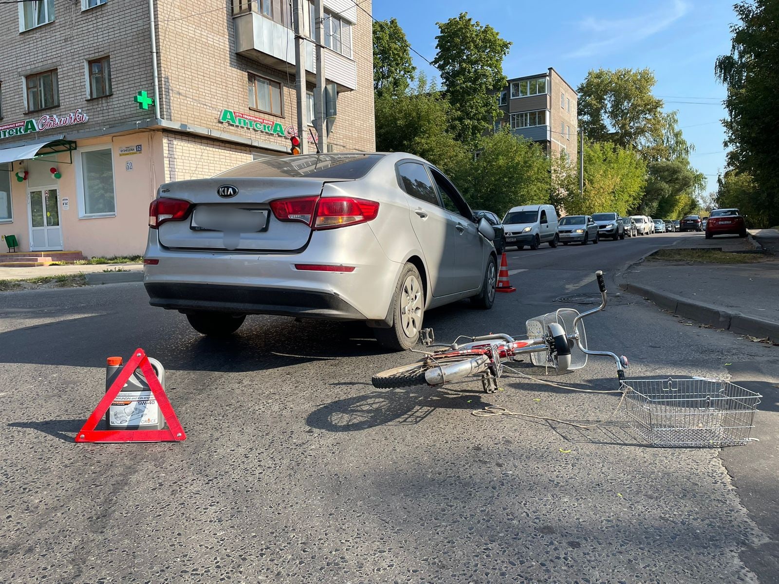 Велосипедист попал под колеса иномарки утром в Иванове
