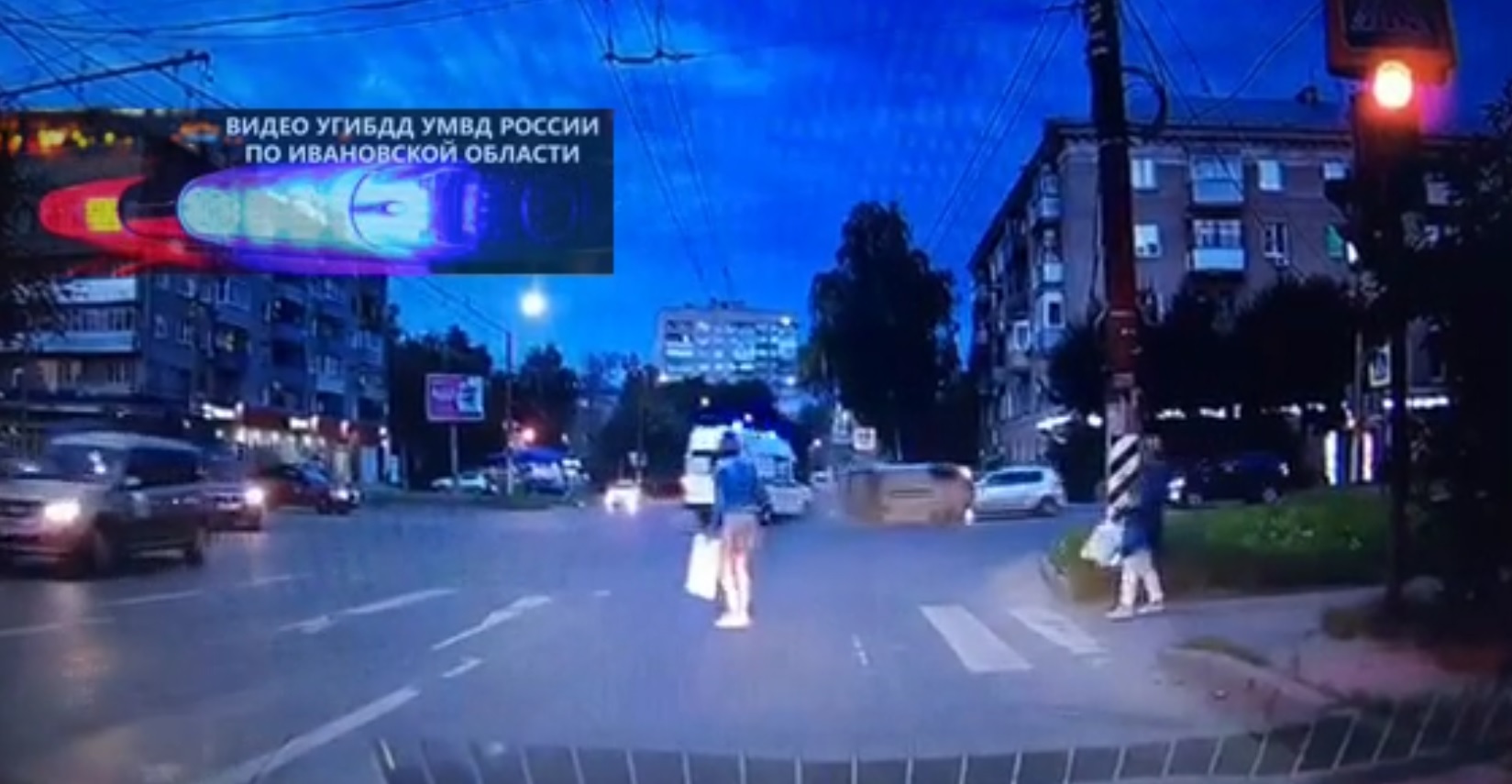 Машина скорой помощи попала в ДТП в Иванове