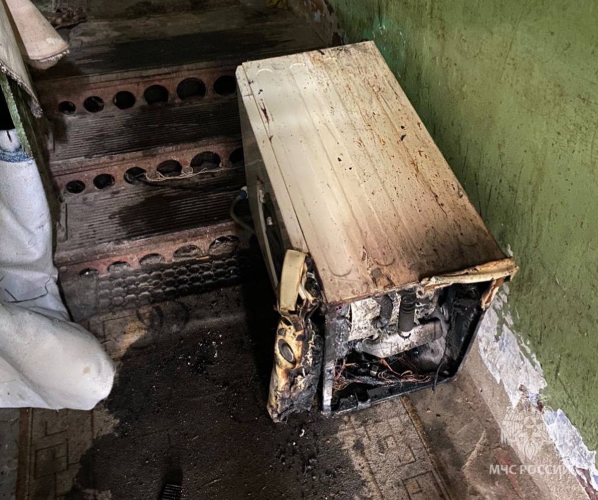 Стиральная машина стала возможной причиной пожара в частном доме в Иванове