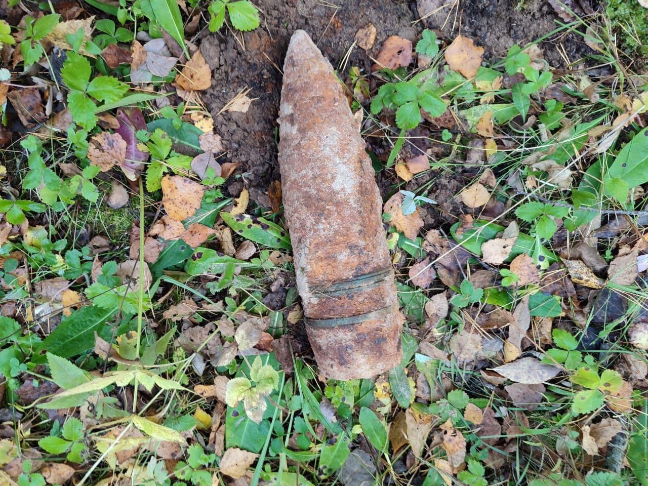 В Тейковском районе грибник нашел артиллерийский снаряд времен Великой Отечественной войны