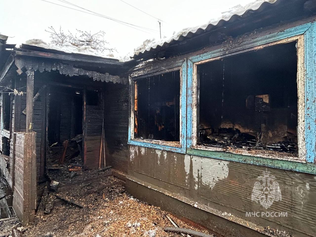 При пожаре в частном доме в Иванове погиб мужчина