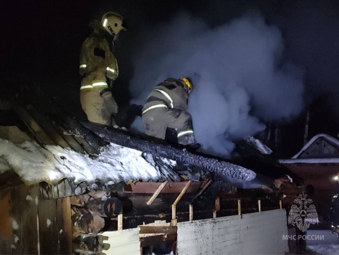 За сутки в Ивановской области сгорело сразу две бани