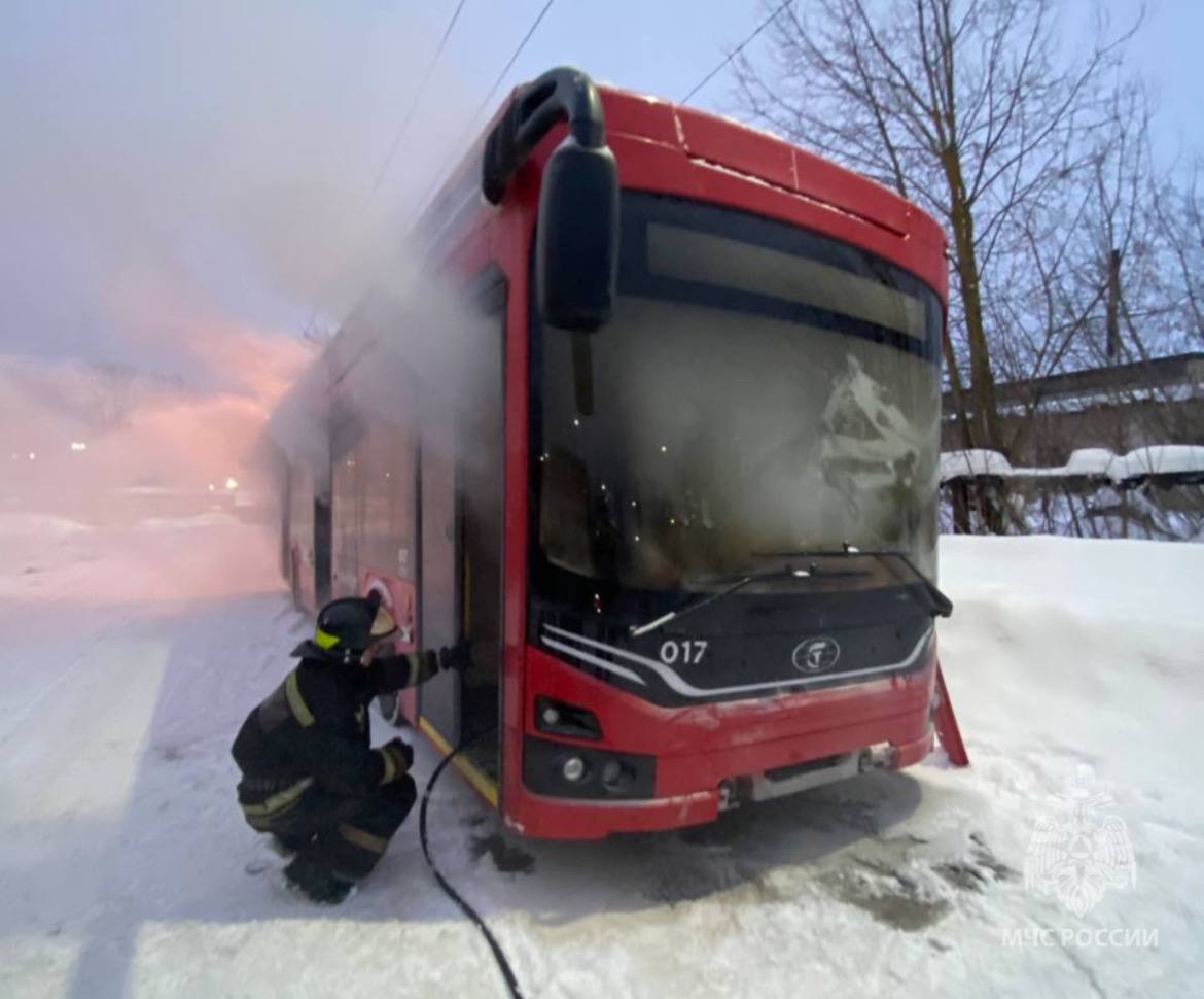Установлена причина возгорания в троллейбусе марки “Адмирал” в Иванове