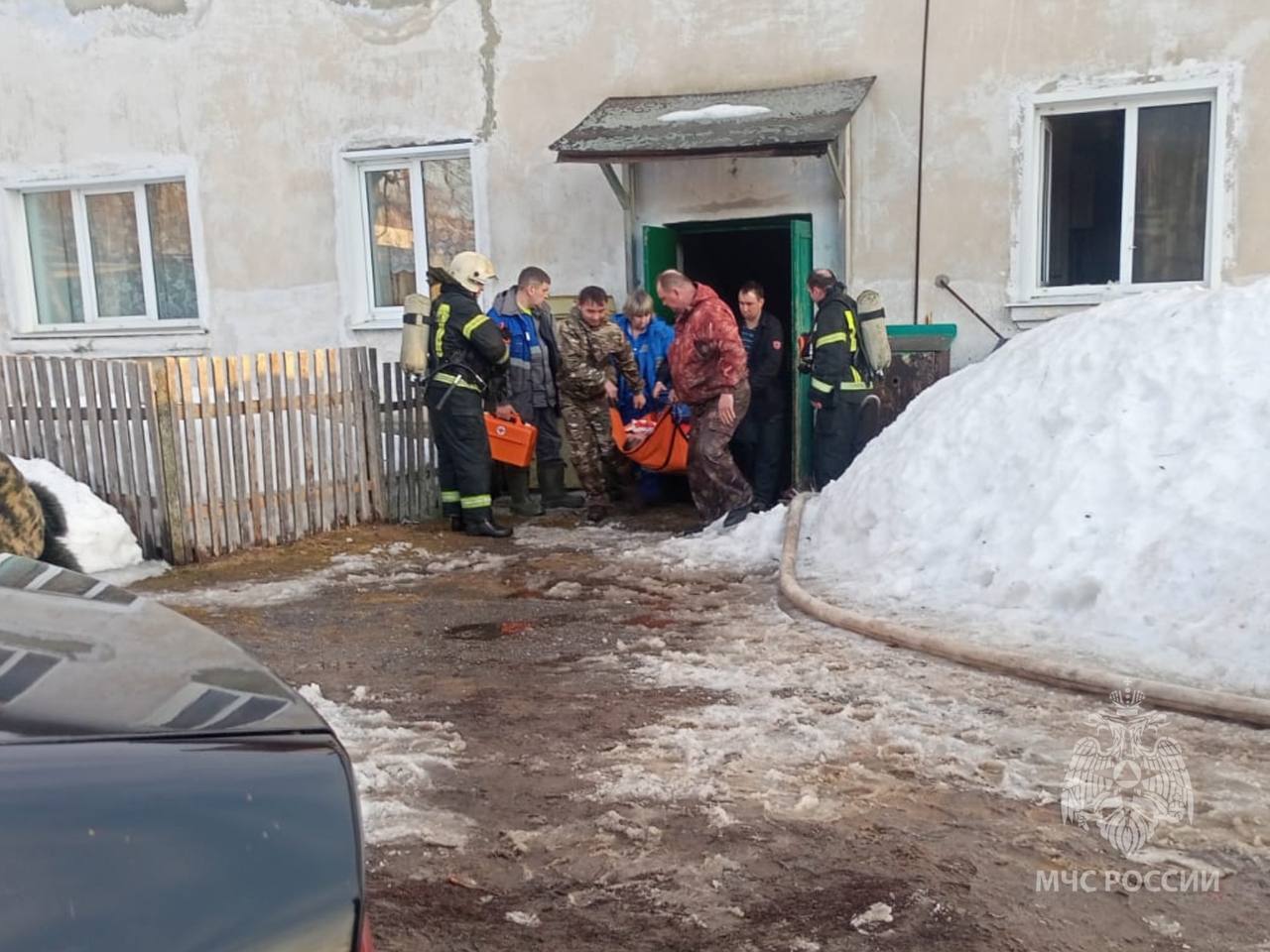 При пожаре в Ивановской области пострадал 59-летний мужчина
