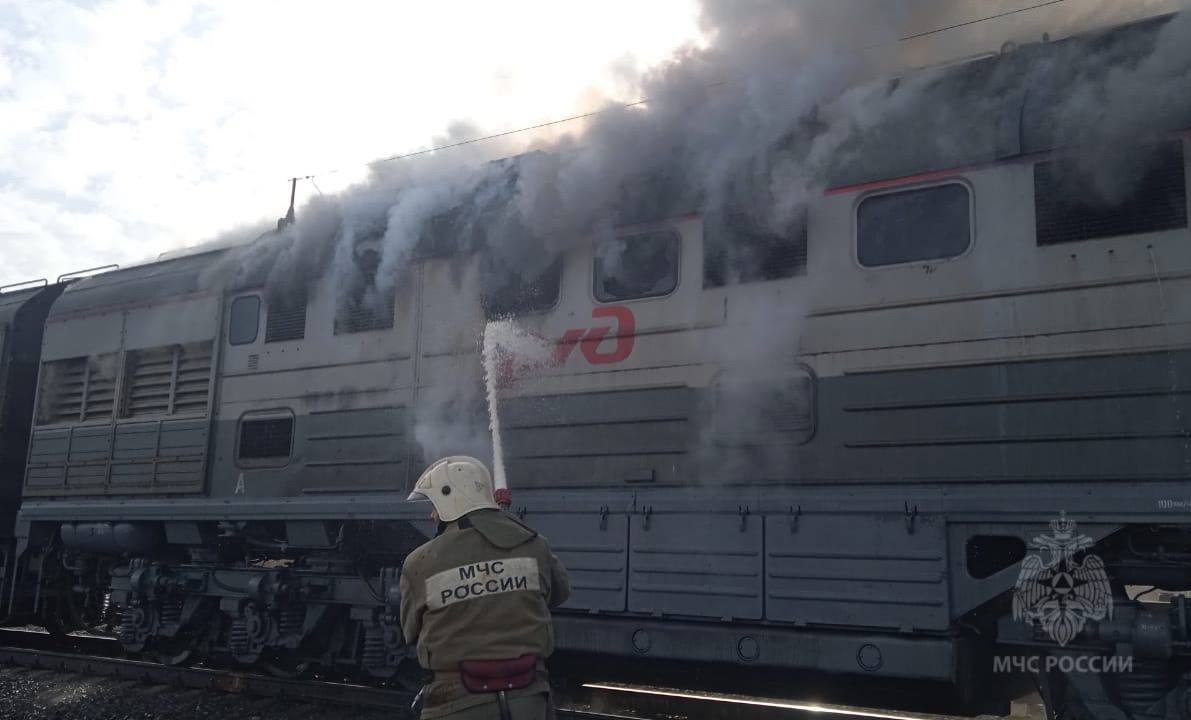 Огнеборцы в Ивановской области оперативно потушили пожар в товарном поезде