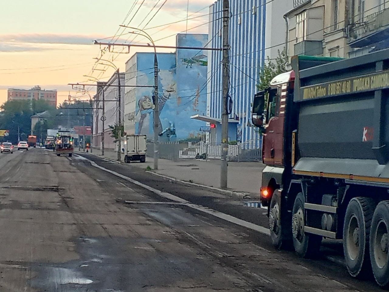 Ремонт дороги начался на улице Лежневской в Иванове