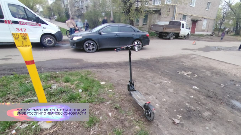 За сутки в ДТП в Ивановской области пострадали велосипедист, самокатчик и пешеход