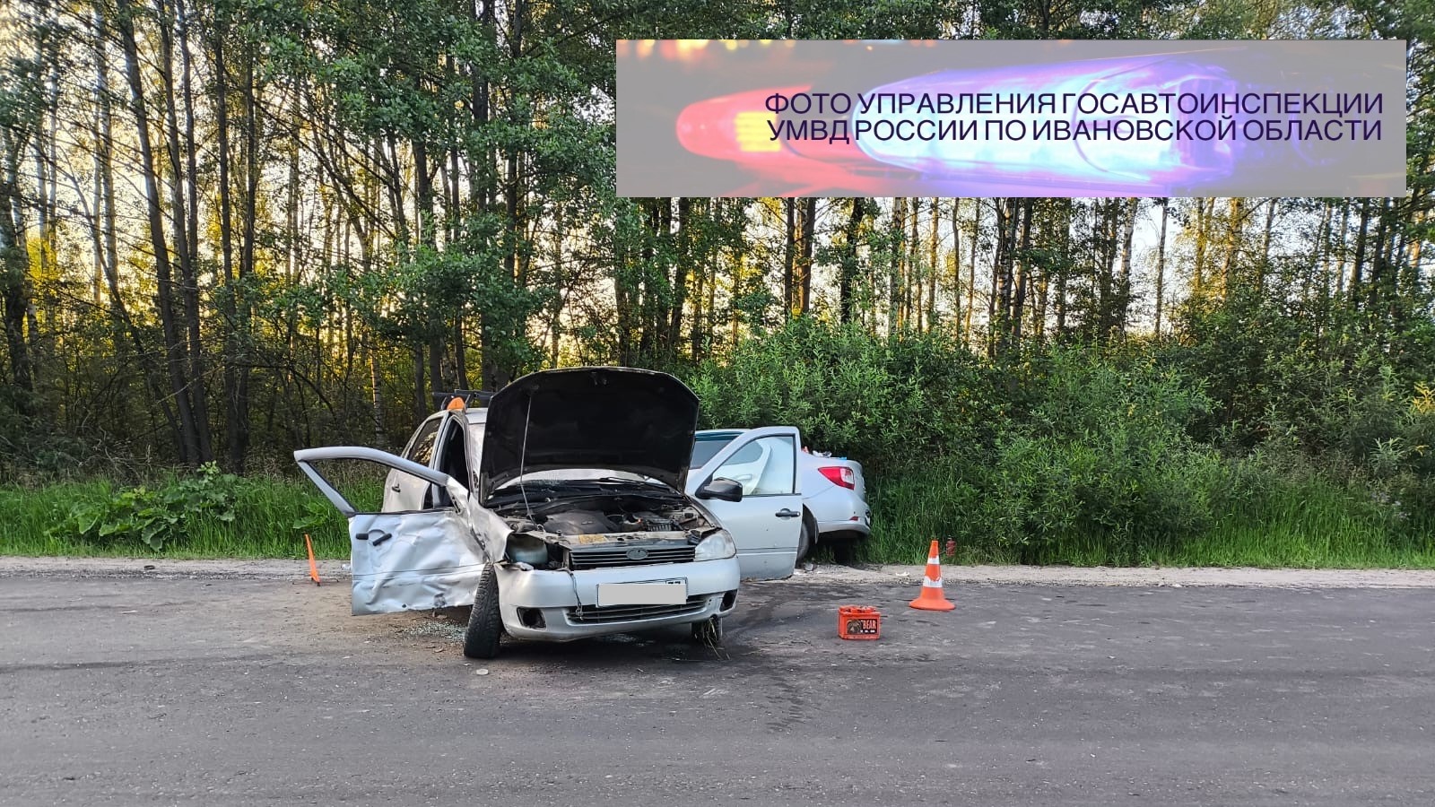 Водитель с признаками опьянения спровоцировал ДТП на трассе в Ивановской области