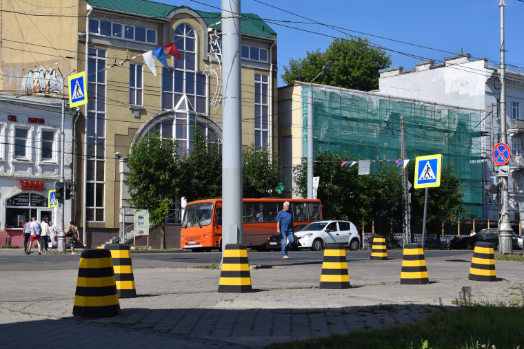 Ограничительные столбики устанавливают в Иванове