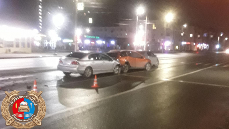 Пьяная автоледи устроила аварию из 3 машин в Иванове