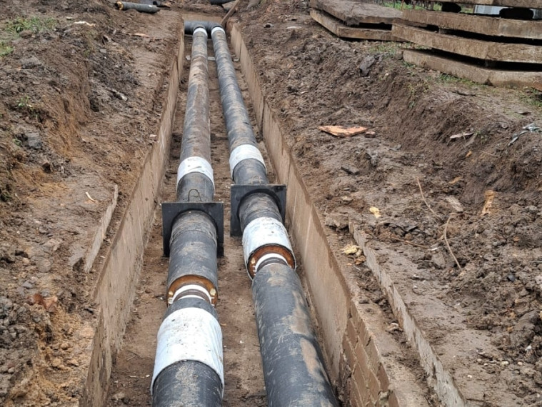 Ивановские энергетики завершают ремонт теплосетей в Суховке