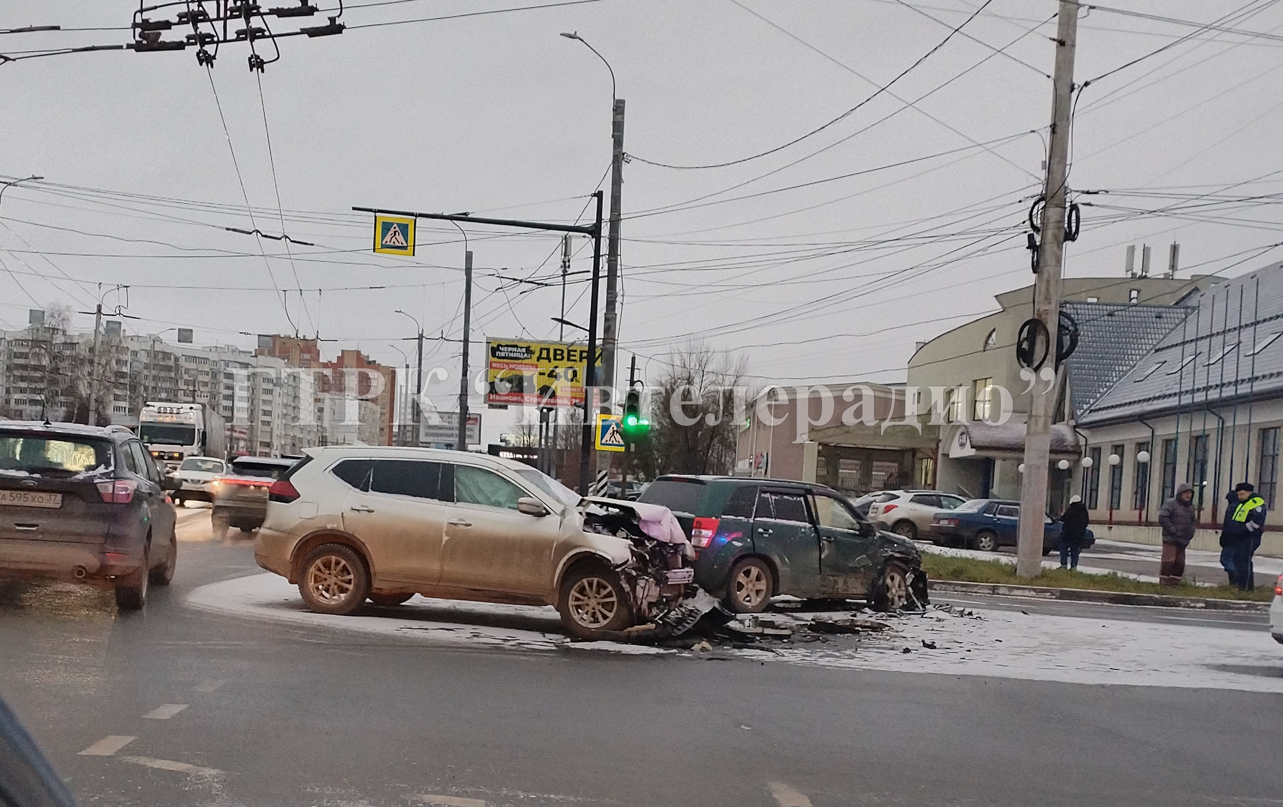 Утренняя авария в Иванове парализовала движение в центр города