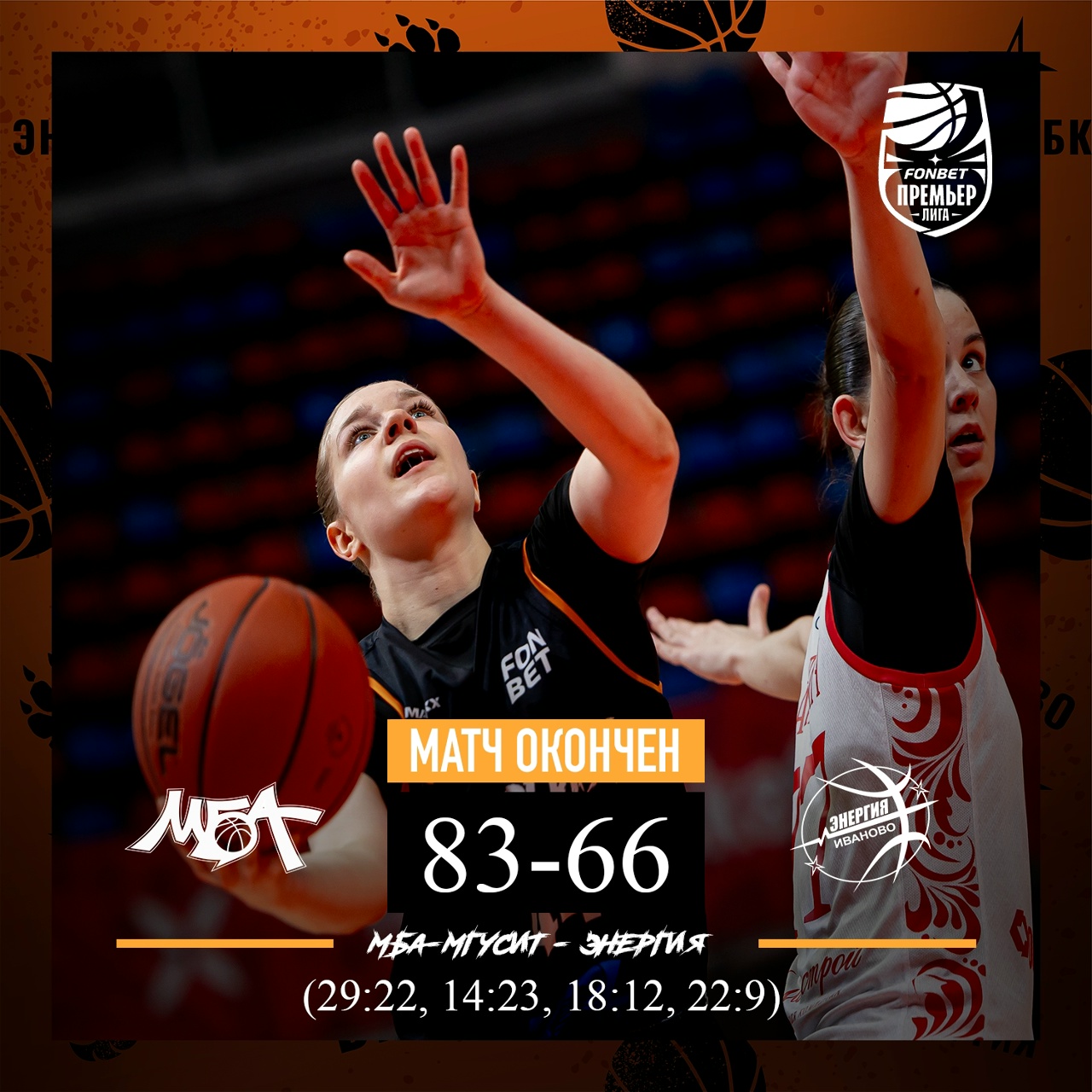 Баскетболистки «Энергии» проиграли в Москве