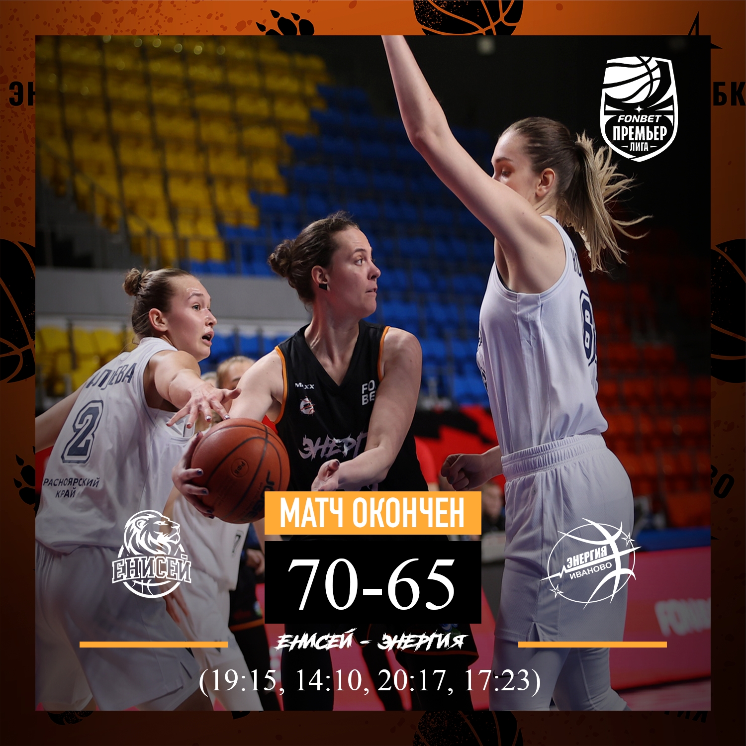 Баскетболистки ивановской «Энергии» проиграли в Красноярске